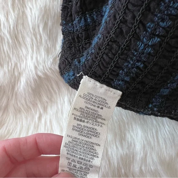 Free People Smocked Lace-Up Cropped Tank - Picture 7 of 8